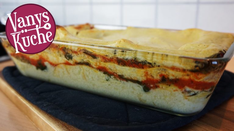 Spinatlasagne (vegan) - Vanys Küche - Rezeptideen mit Videoanleitung