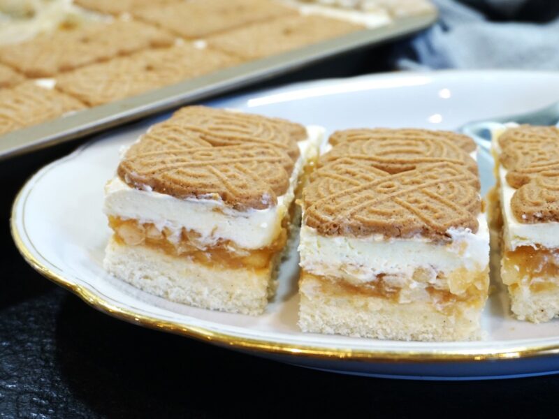 Thermomix® Apfel-Spekulatius-Schnitten